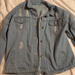 Over sized jean jacket
